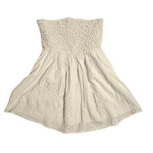 American Eagle White Strapless Dress Medium